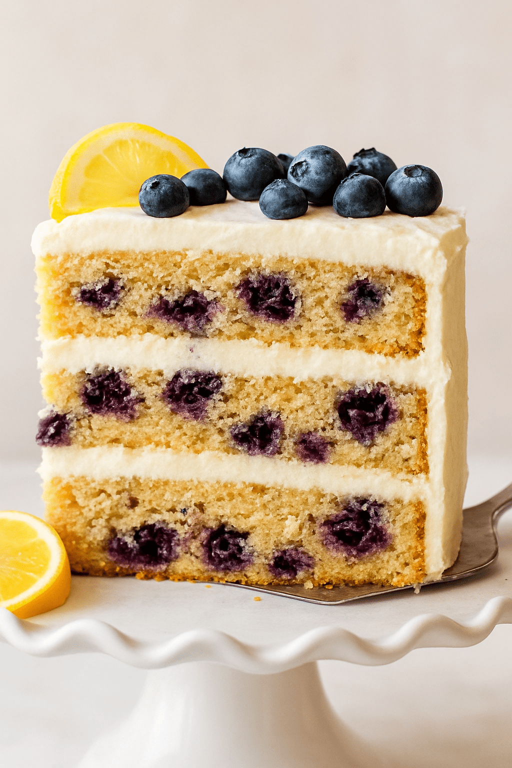 Lemon Blueberry Layer Cake