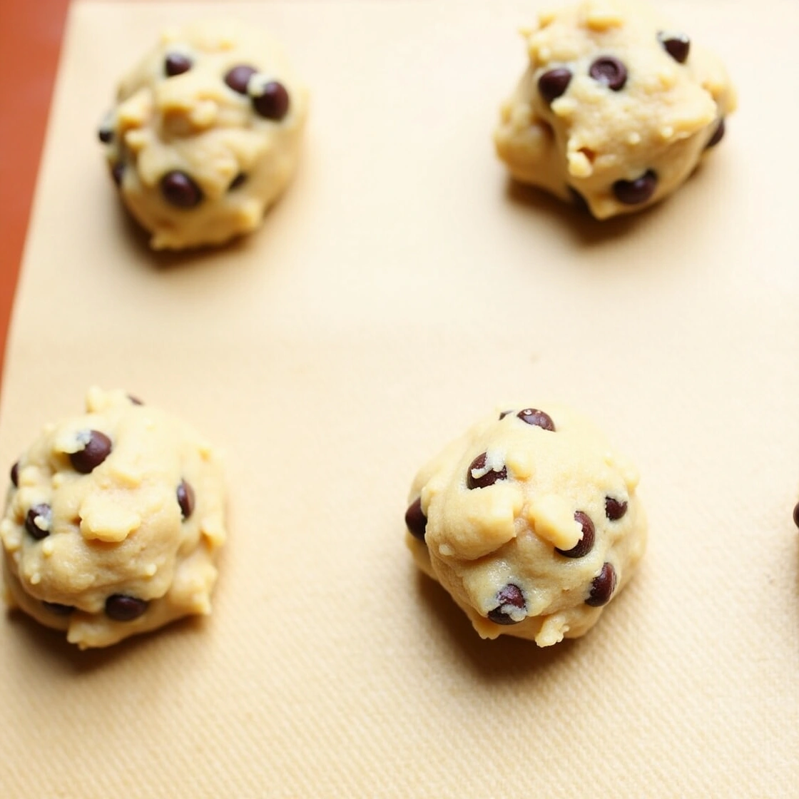 Thick chocolate chip cookies