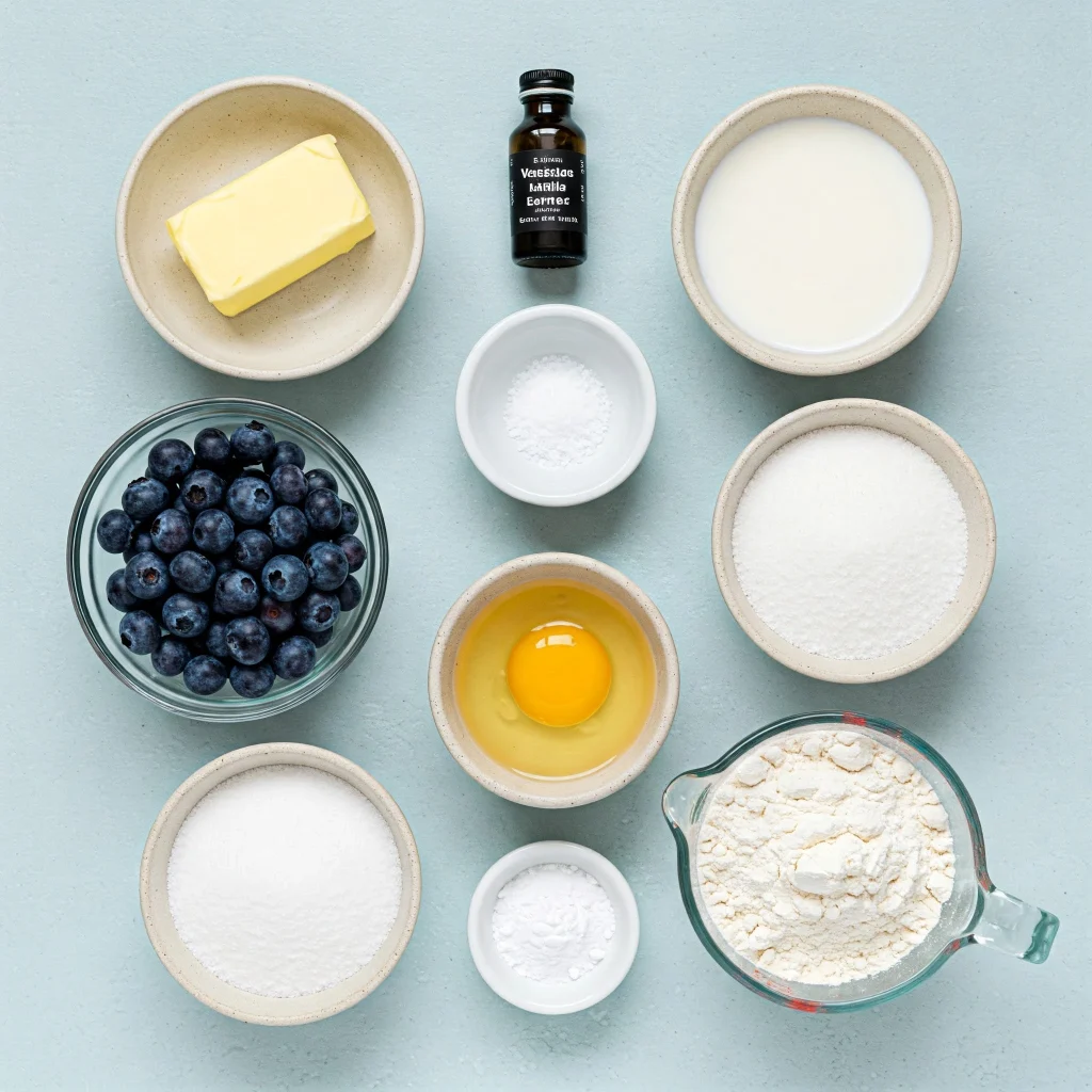 Blueberry Cake Donuts Ingredients