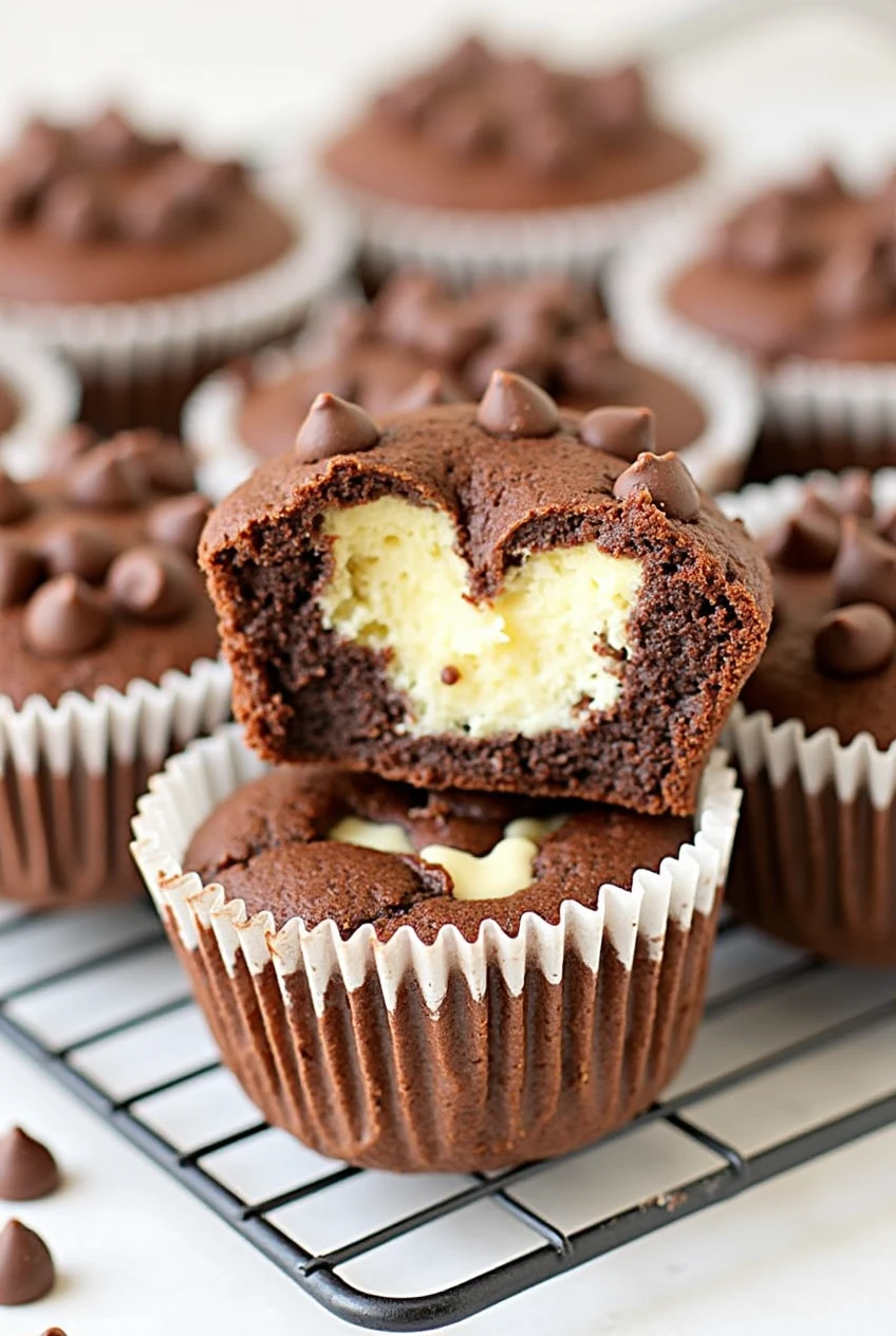 Chocolate Chip Cheesecake Muffins