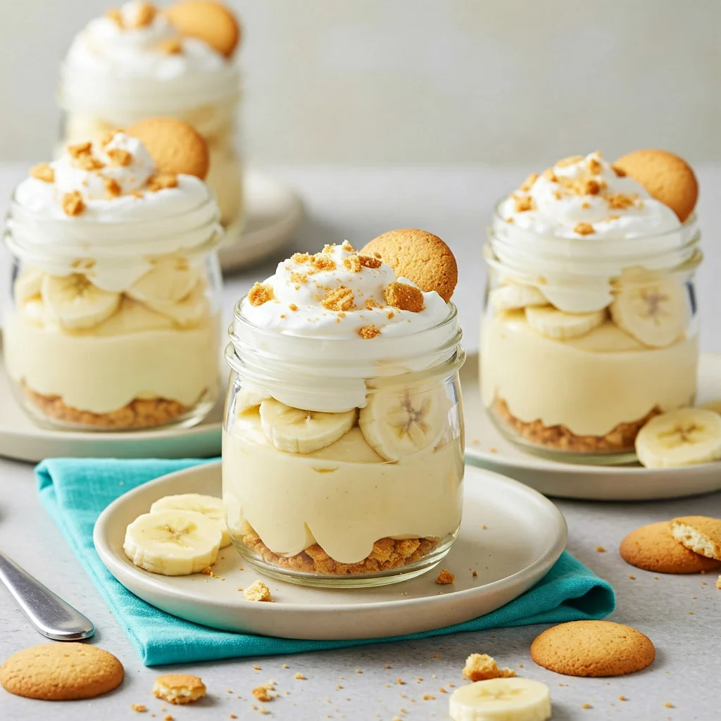 Mini Banana Pudding Cups