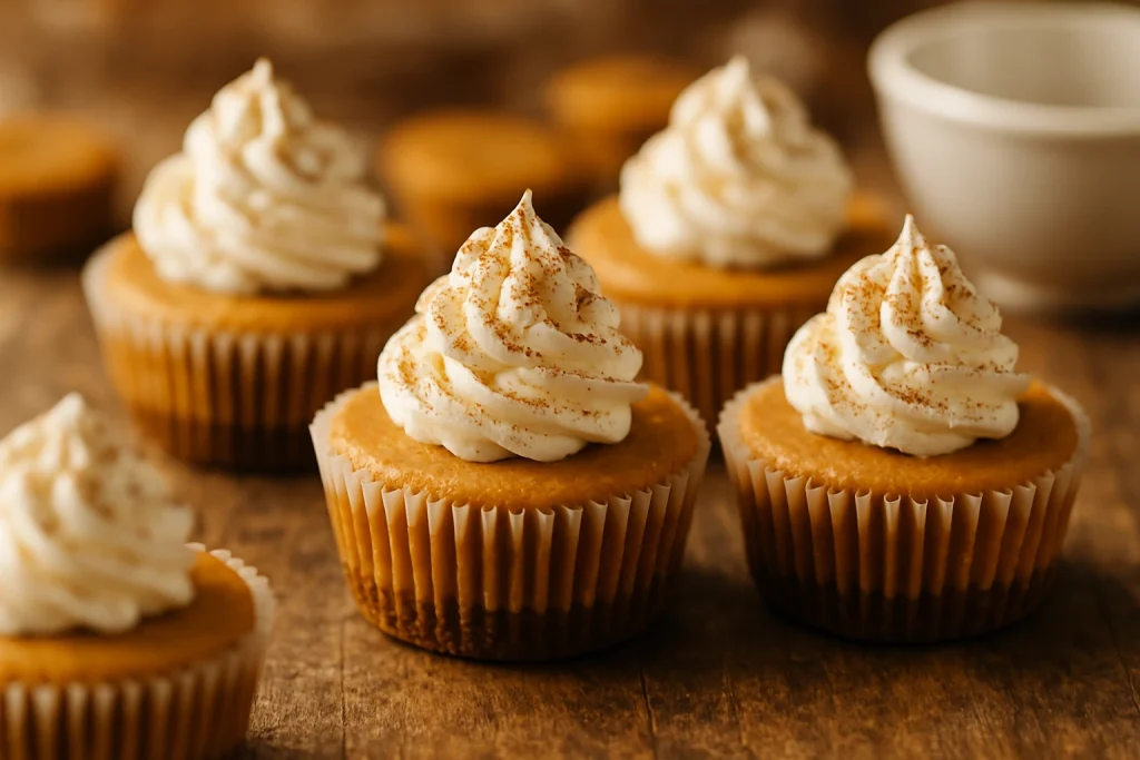Mini Pumpkin CheeseCakes