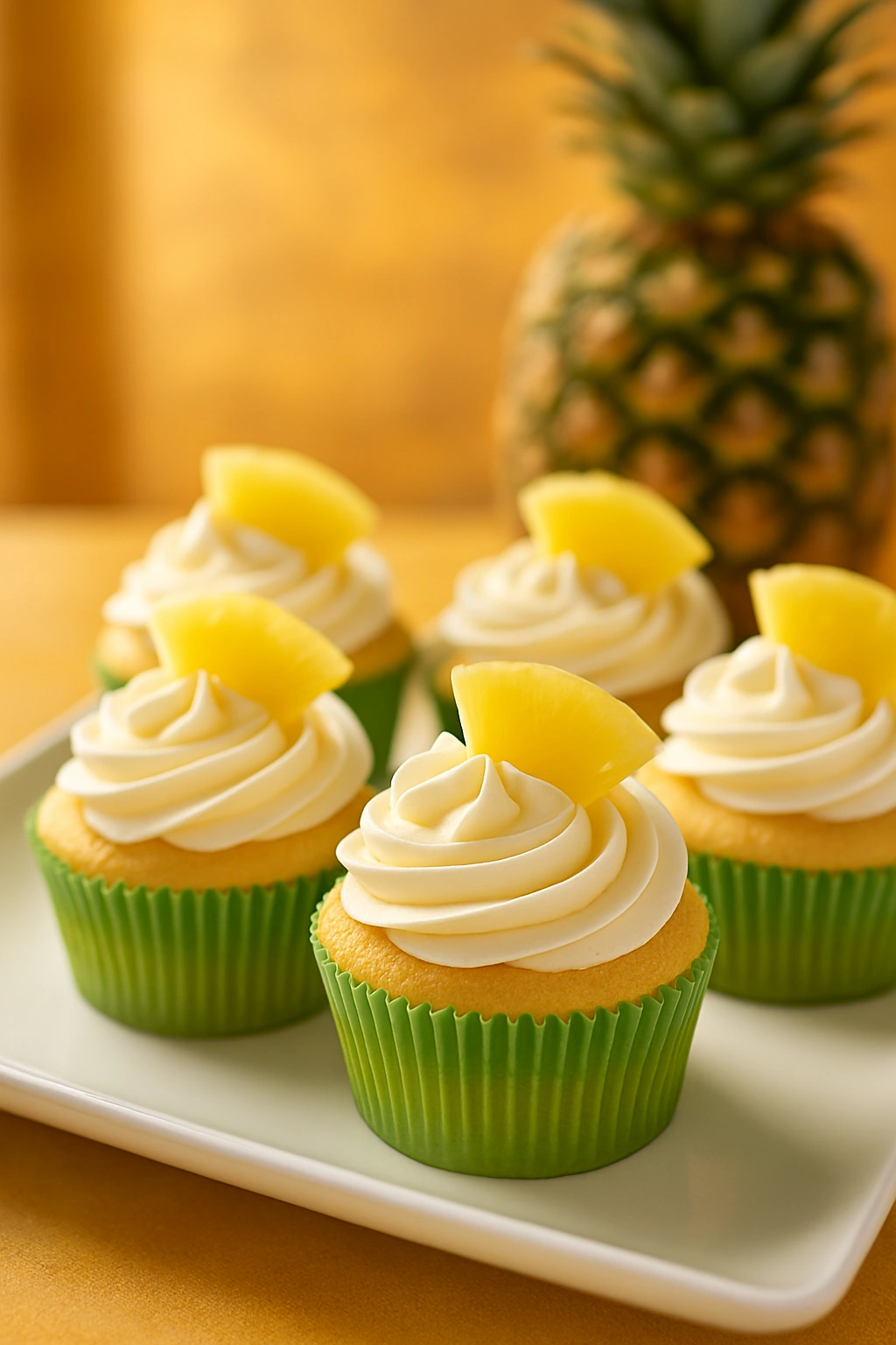 Pineapple Coconut Cupcakes