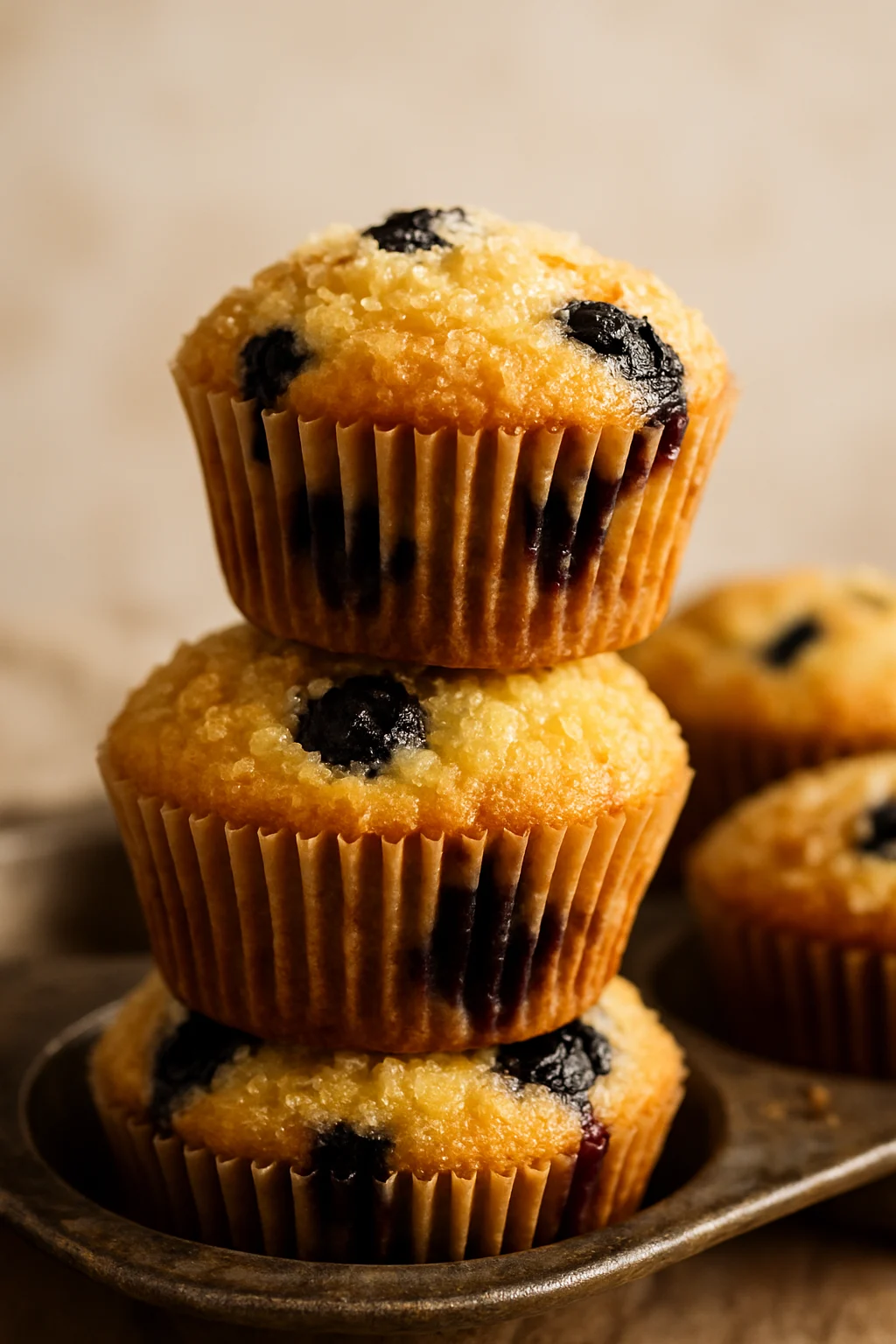 Lemon Blueberry Muffins with Greek Yogurt