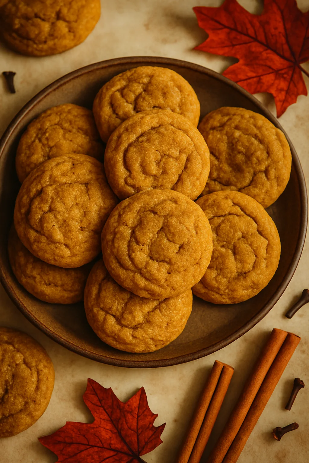 Pumpkin Spice Gingerbread Cookies