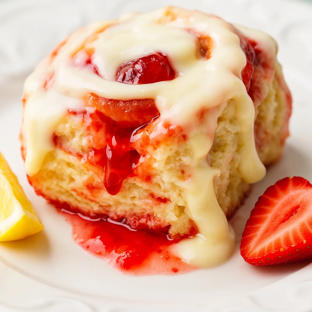 Strawberry Lemon Cheesecake Rolls