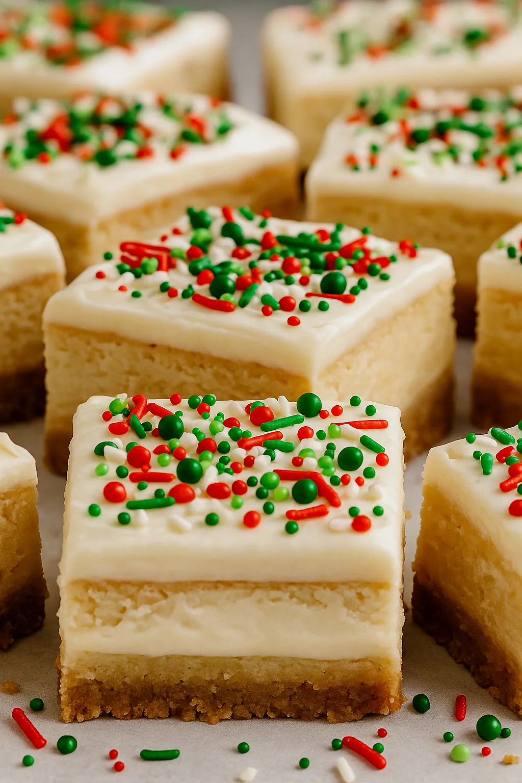Sugar Cookie Cheesecake Bars