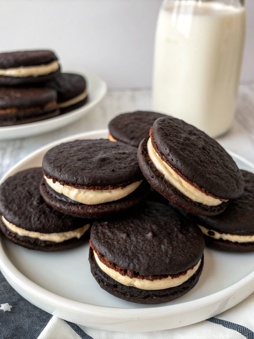 Black Velvet Sandwich Cookies