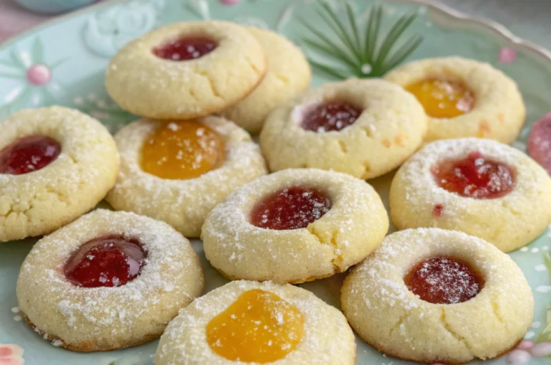 Easter Thumbprint Cookies