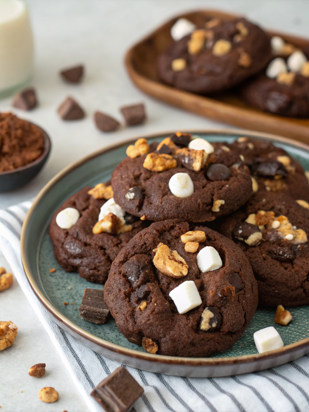 Rocky Road Chocolate Fudge Cookies