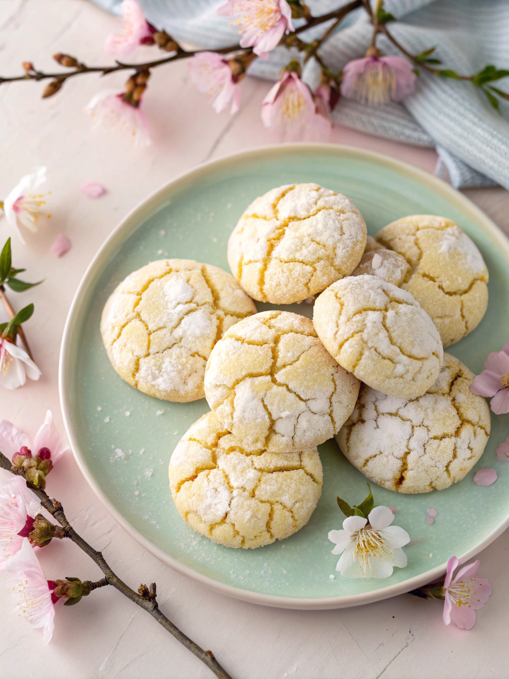 Spring Crinkle Cookies