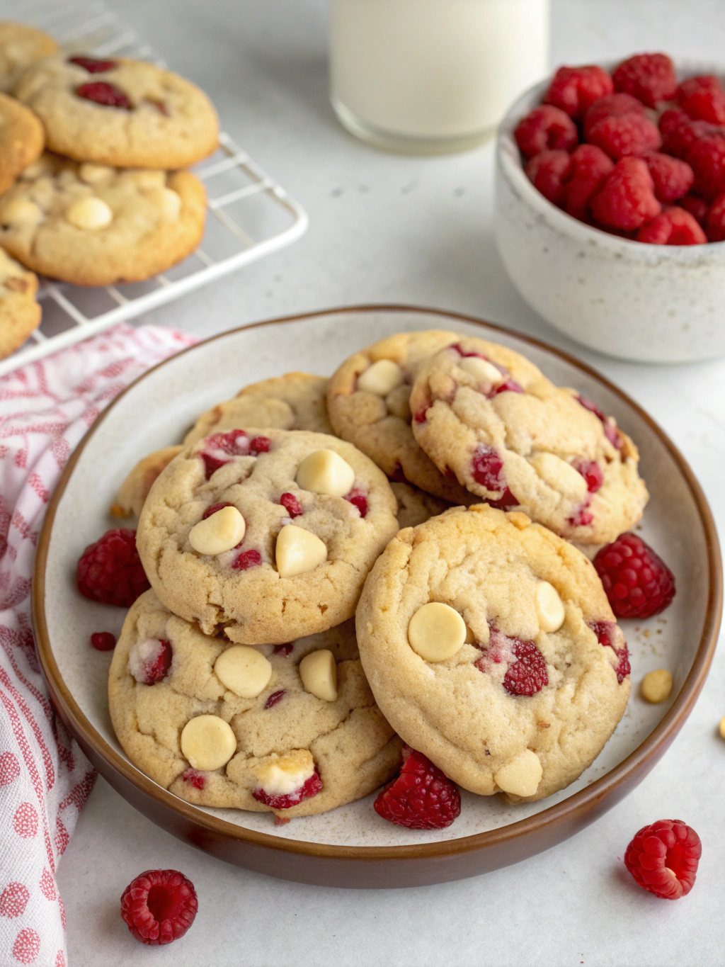 White Chocolate Raspberry Cookies