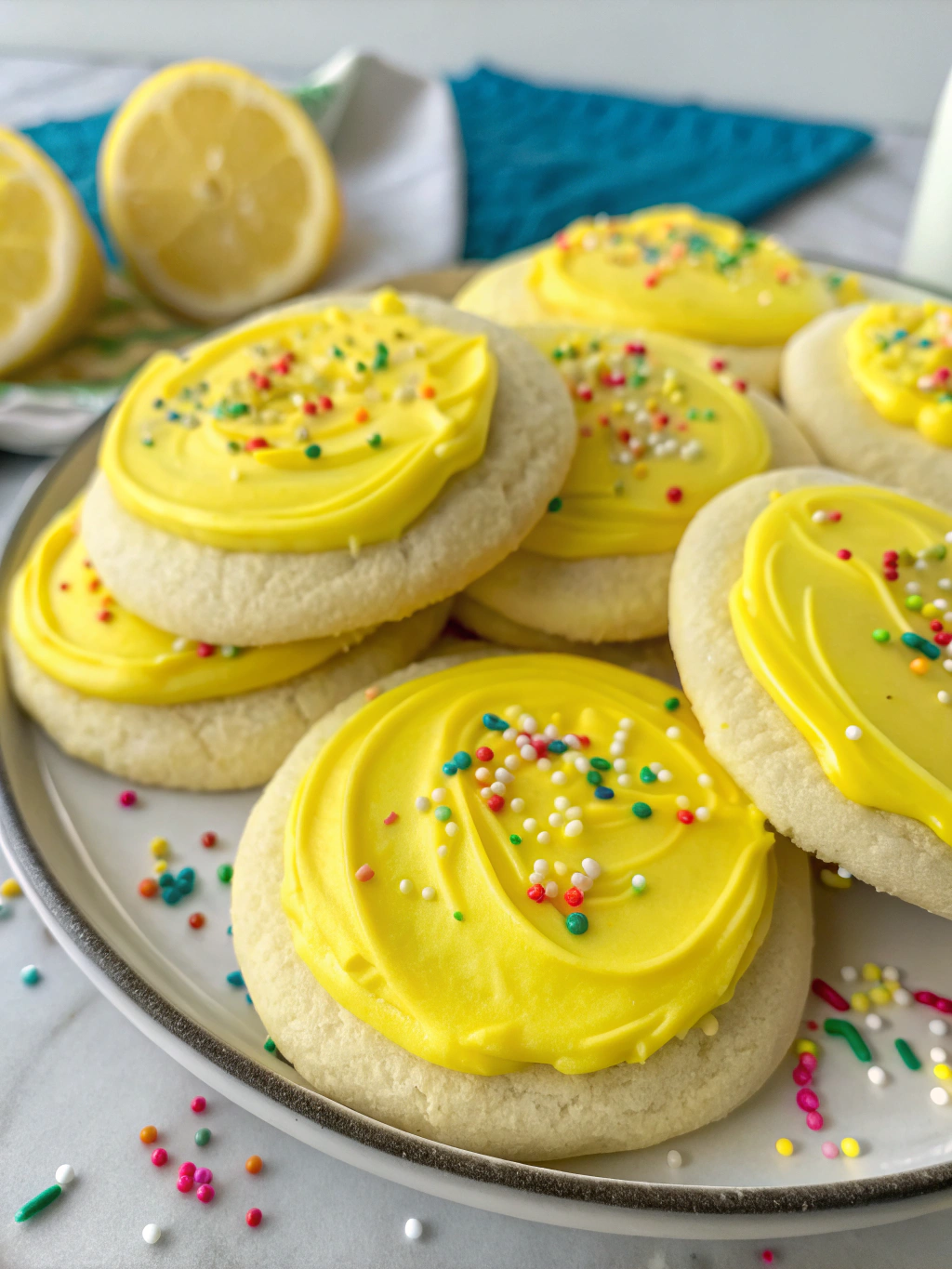 Zesty Lemon Frosted Cookies