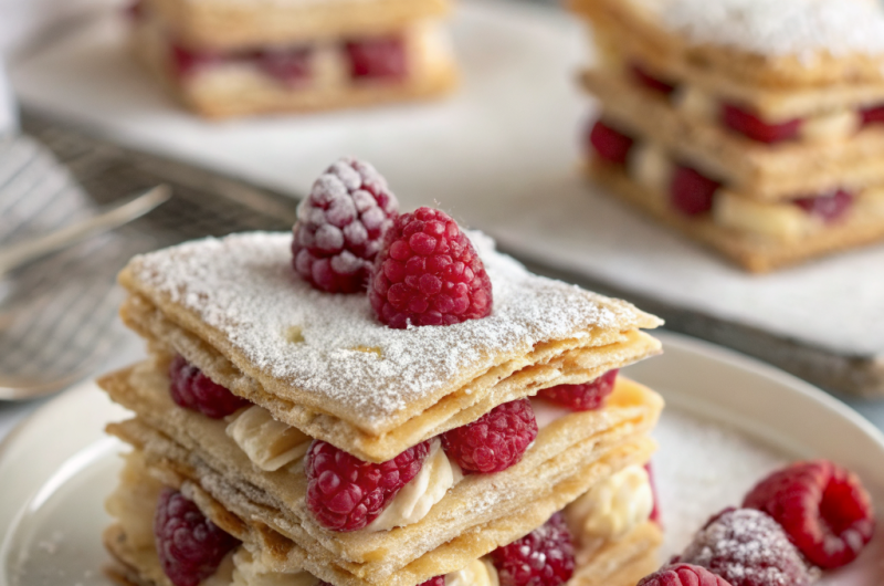 Raspberry Mille-Feuille Cookies